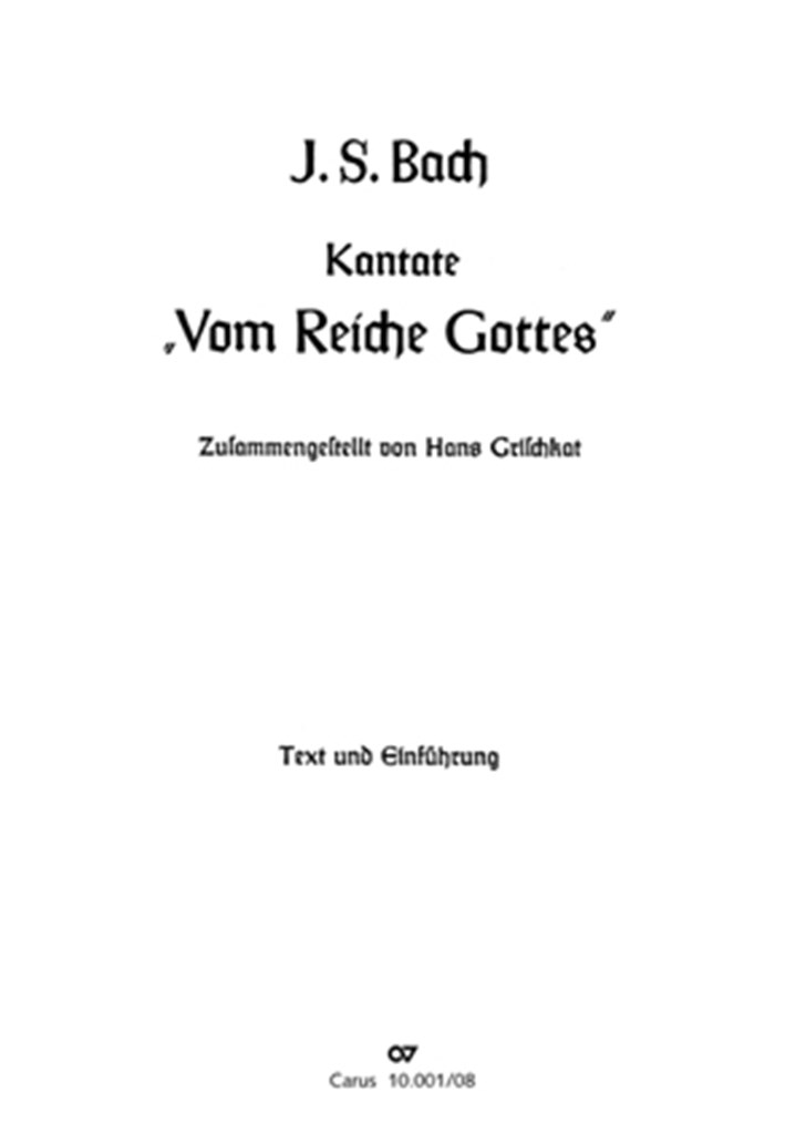 Vom Reiche Gottes. Oratorium